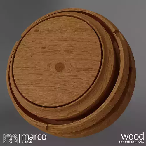 Seamless PBR Wood - Oak Red Dark 001 Texture