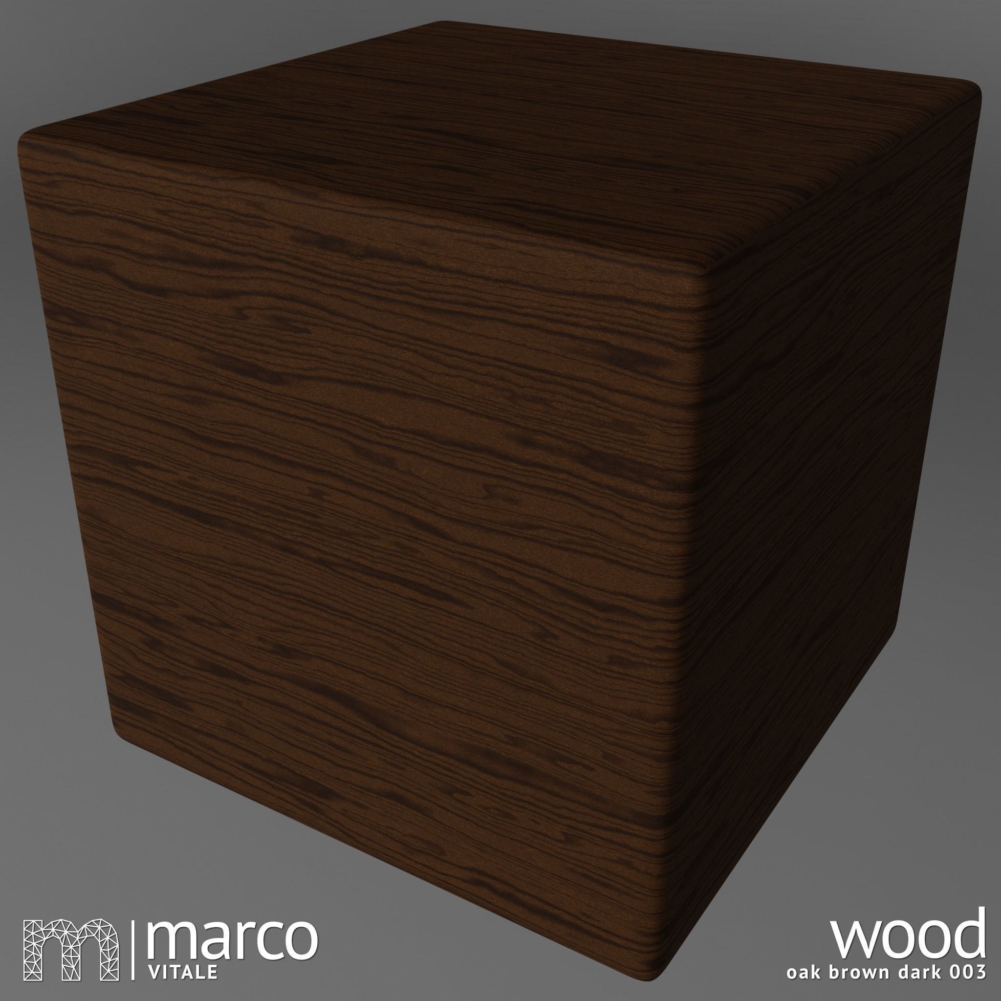 Seamless PBR Wood - Oak Brown Dark 003 Texture_2