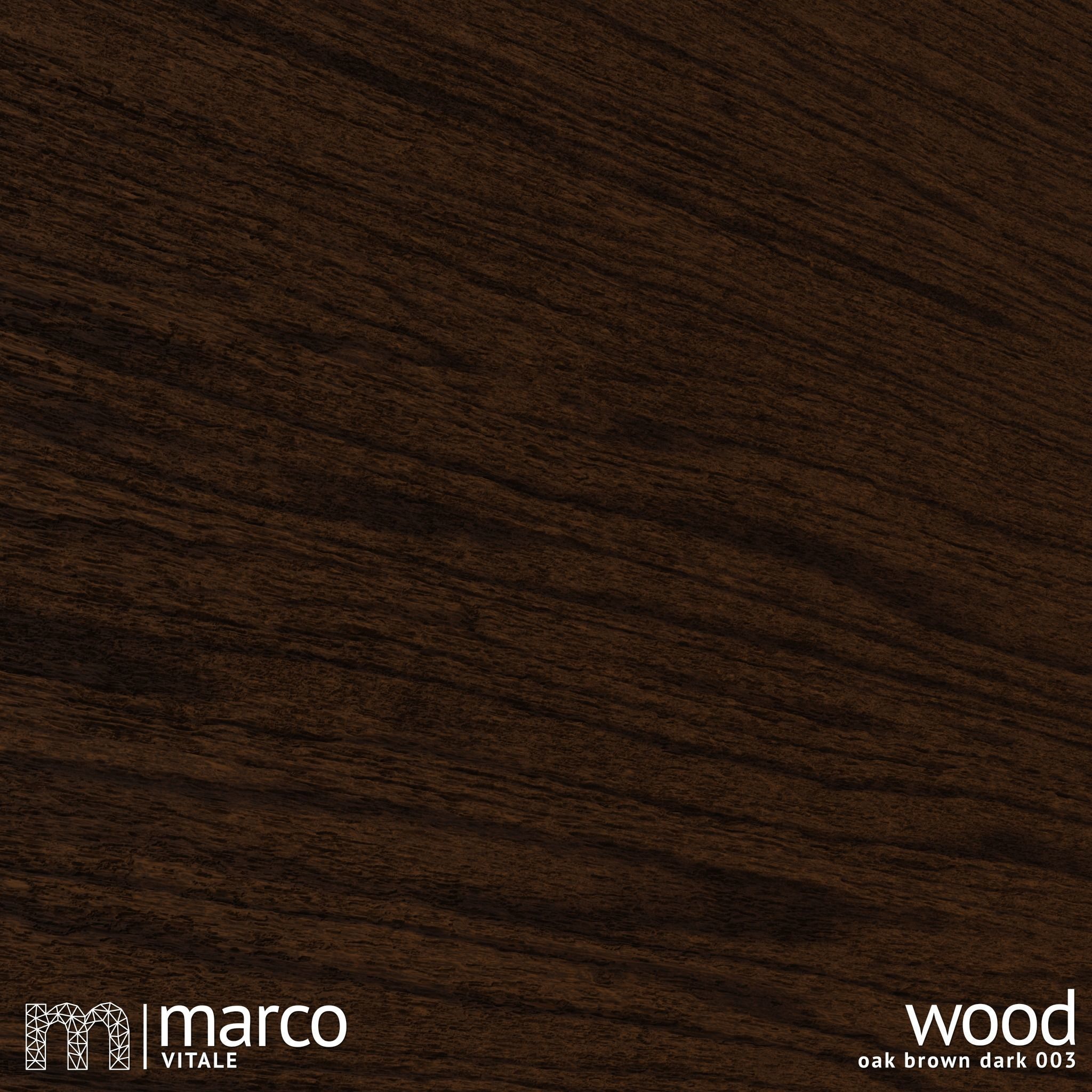 Seamless PBR Wood - Oak Brown Dark 003 Texture_4