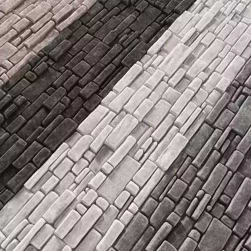 Paving brick smooth 3D model