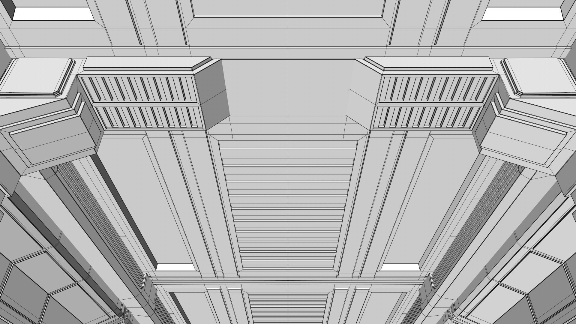 Sci Fi Corridor 3D model_19