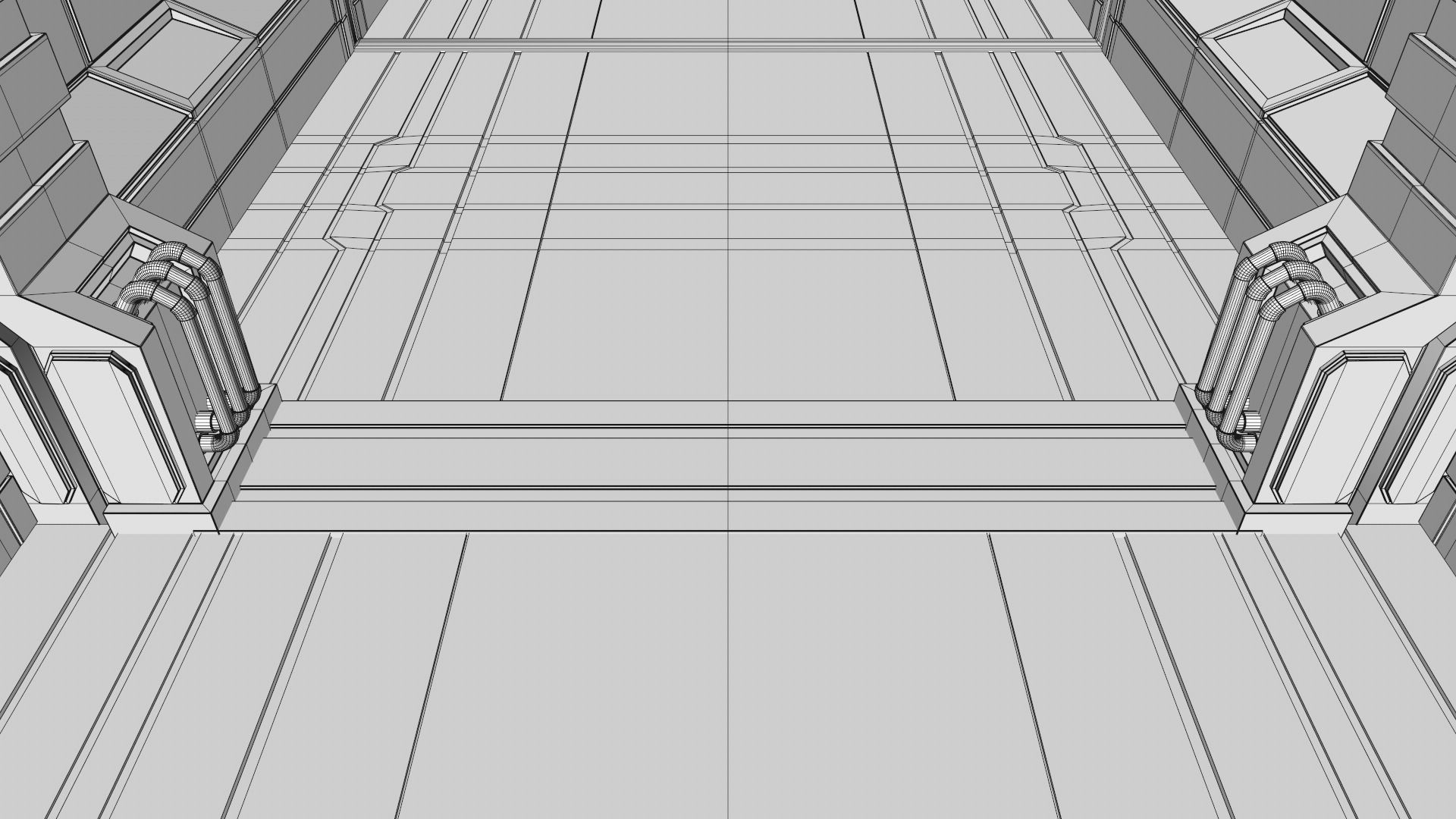 Sci Fi Corridor 3D model_18