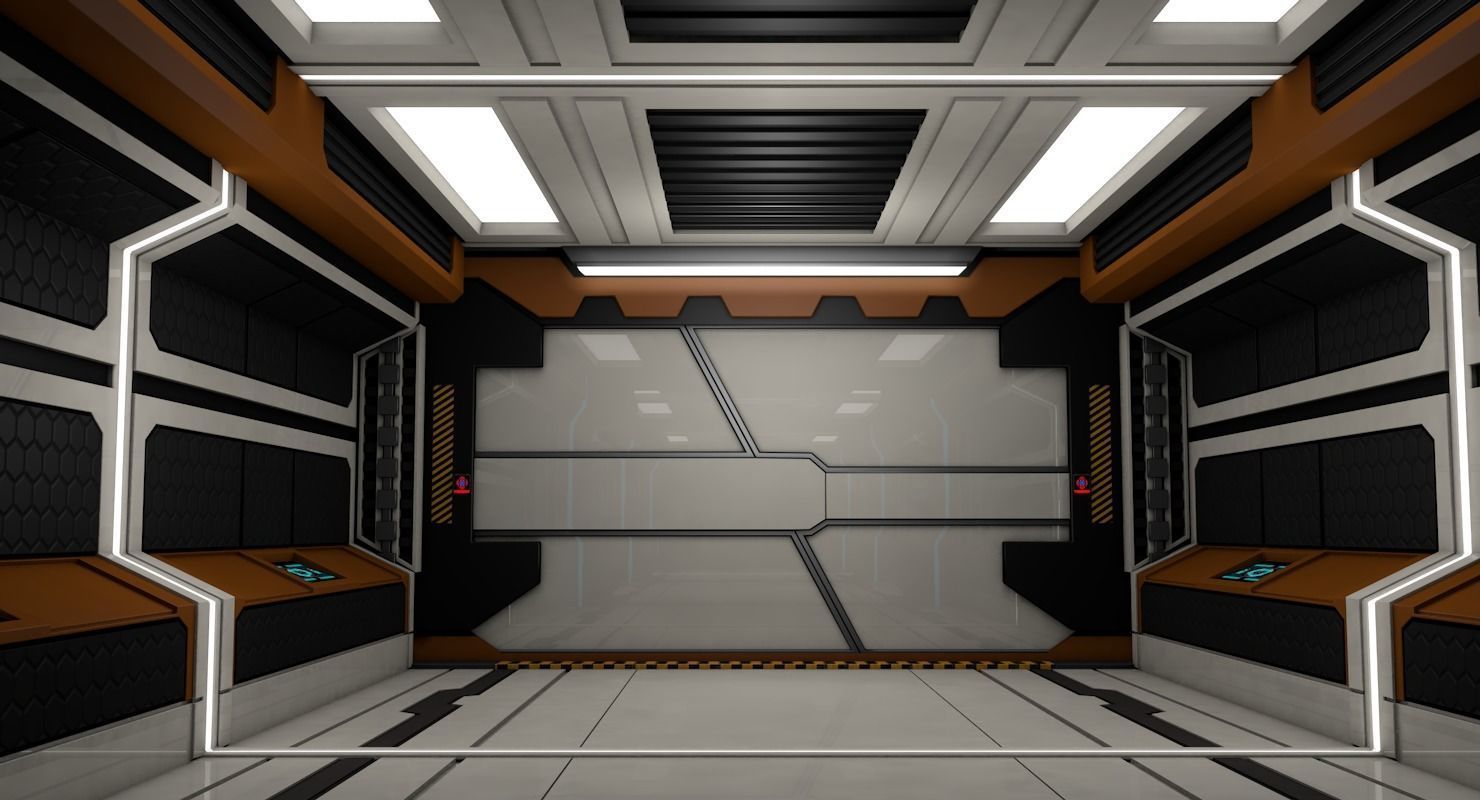 Sci Fi Corridor 3D model_5