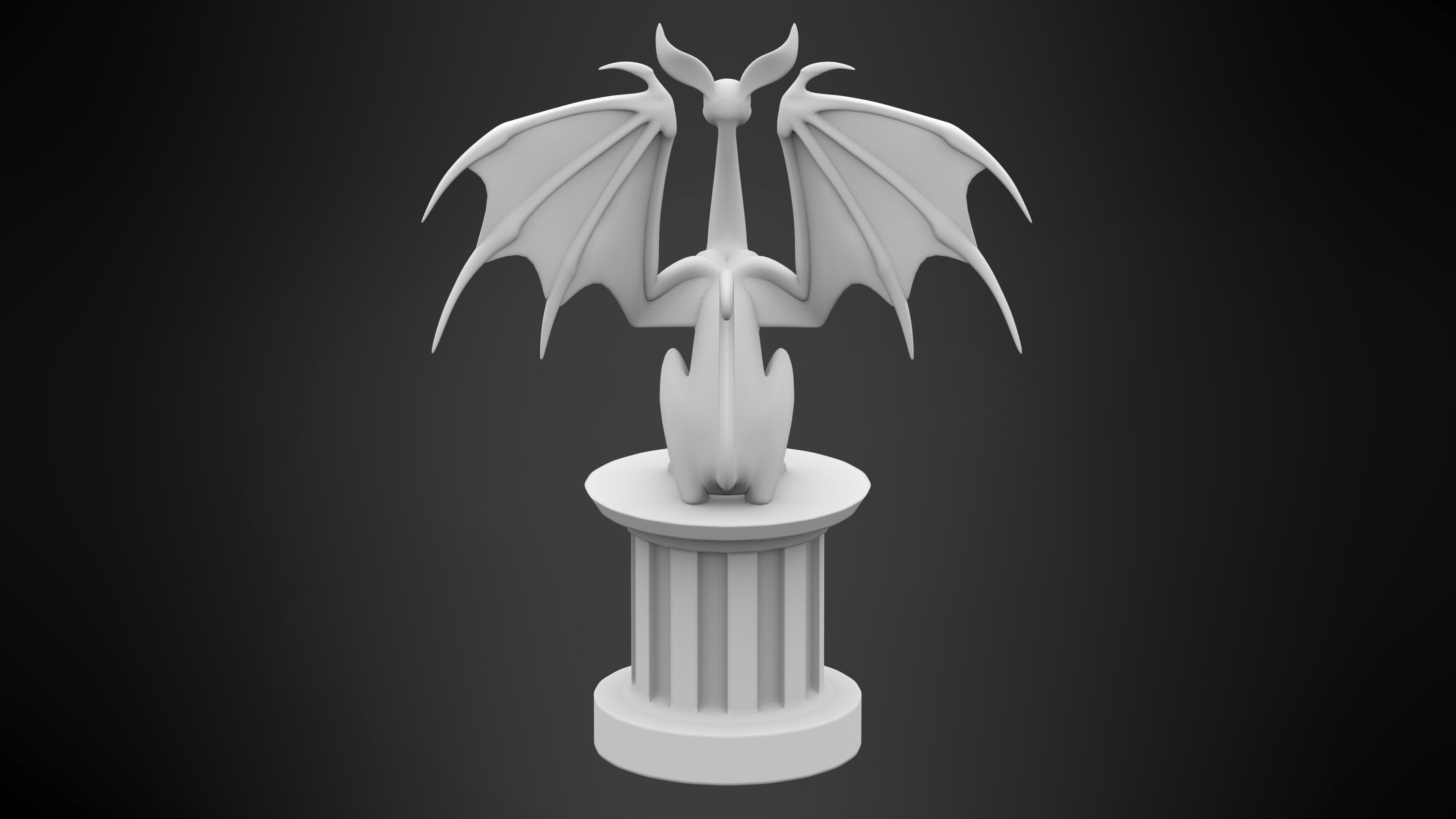 Black Sphinx 3D model_8