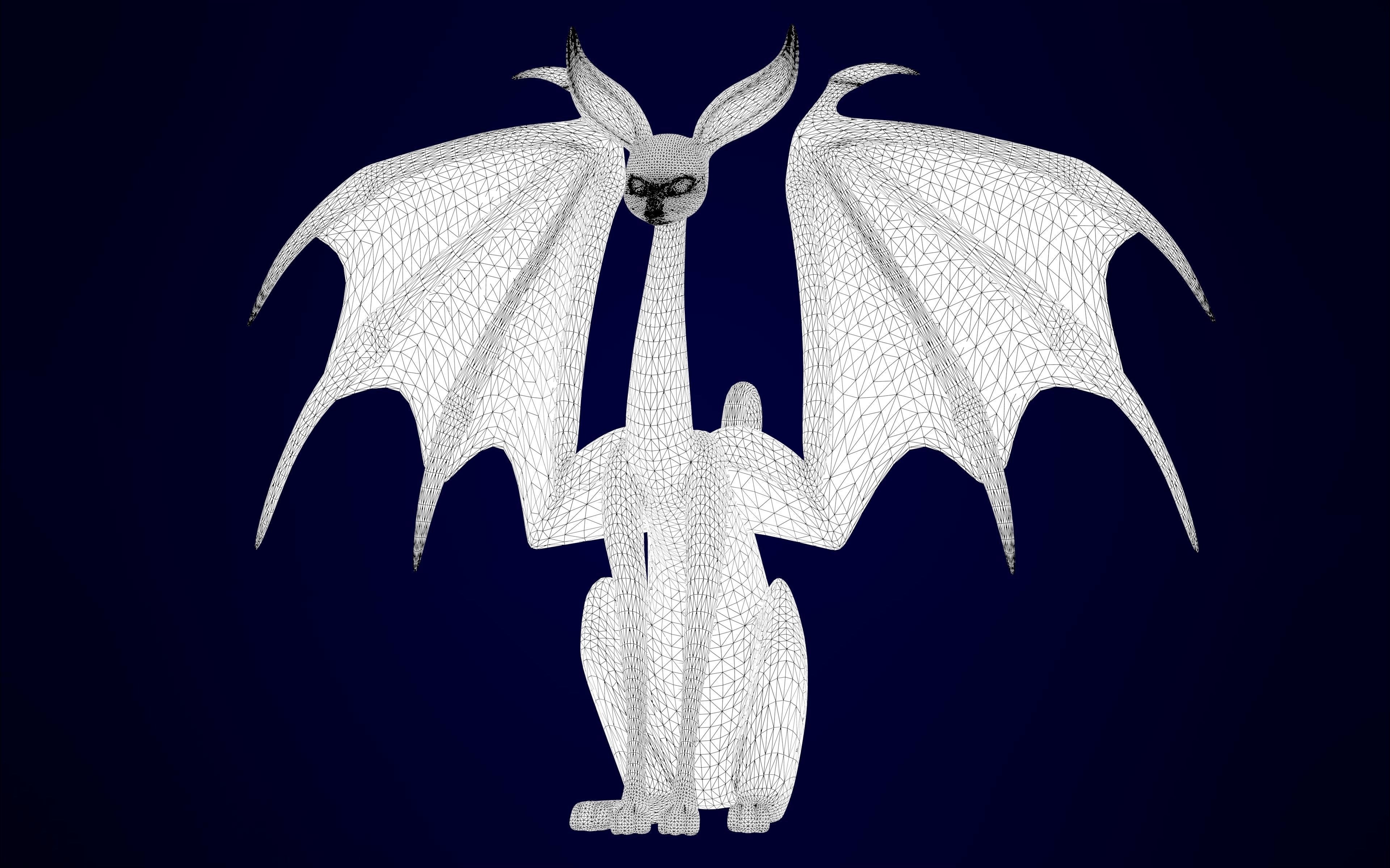 Black Sphinx 3D model_10