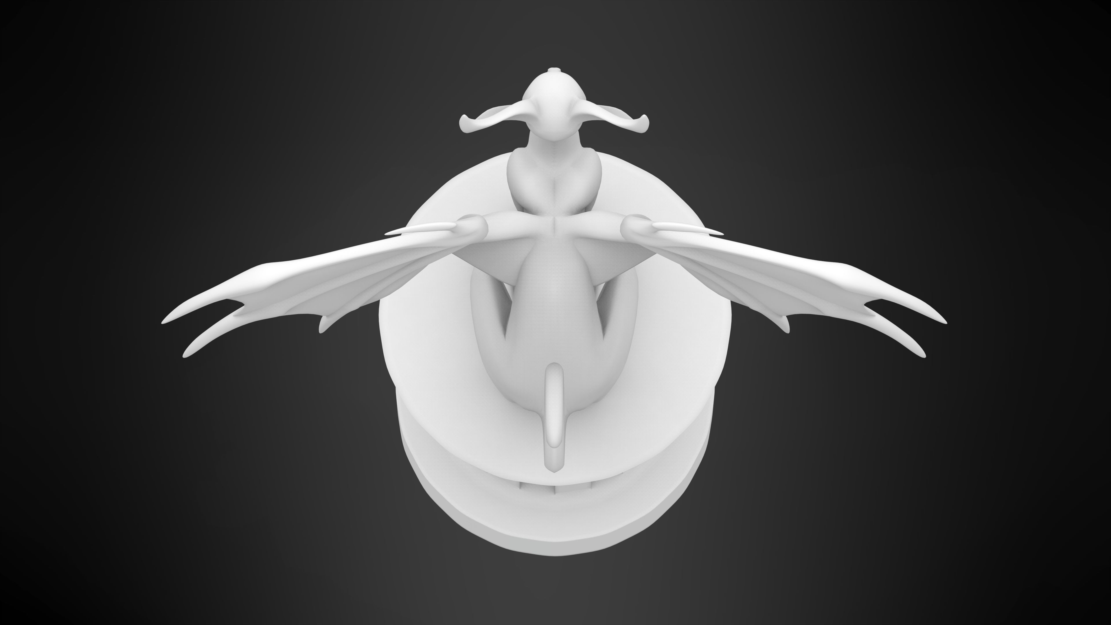 Black Sphinx 3D model_9