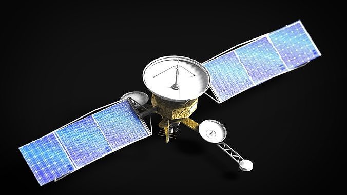 Satellite Low-poly 3D model
