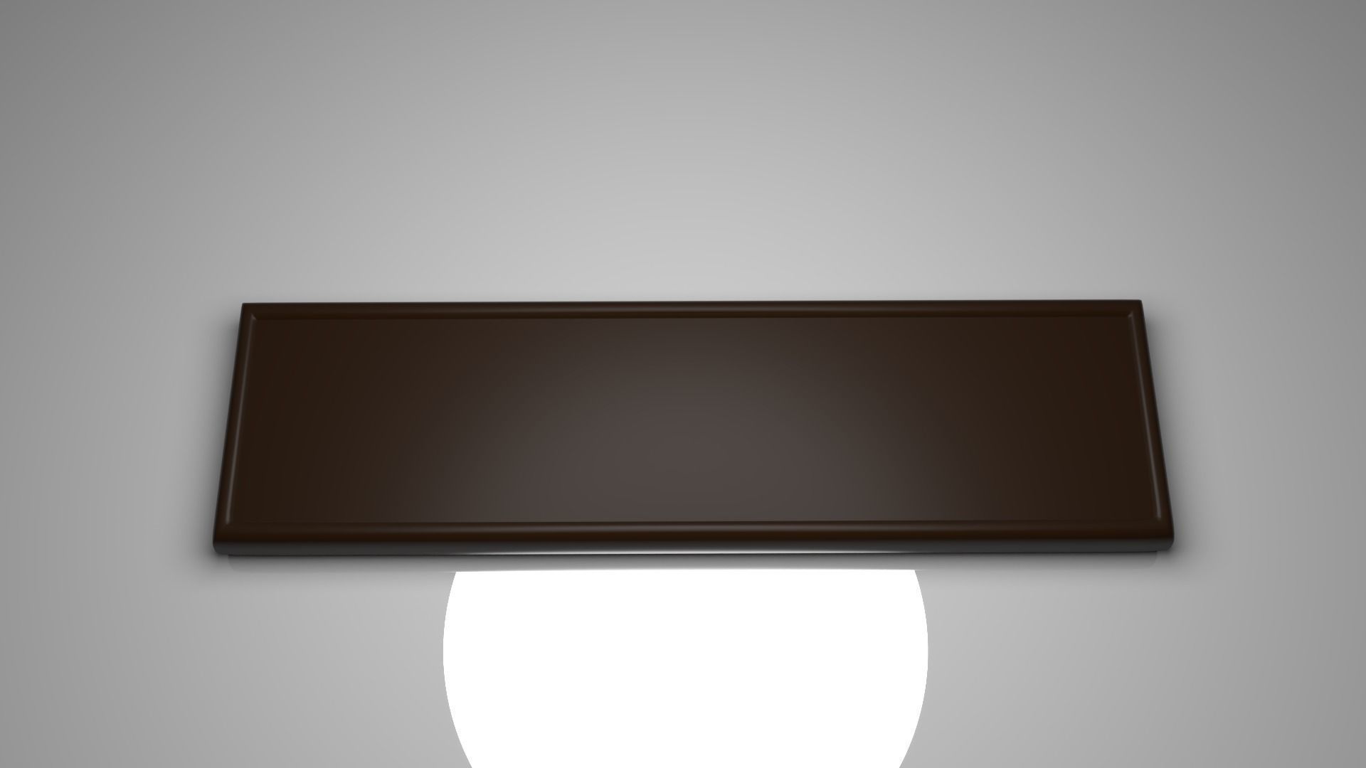 Dark Chocolate Bar 1 3D model_2