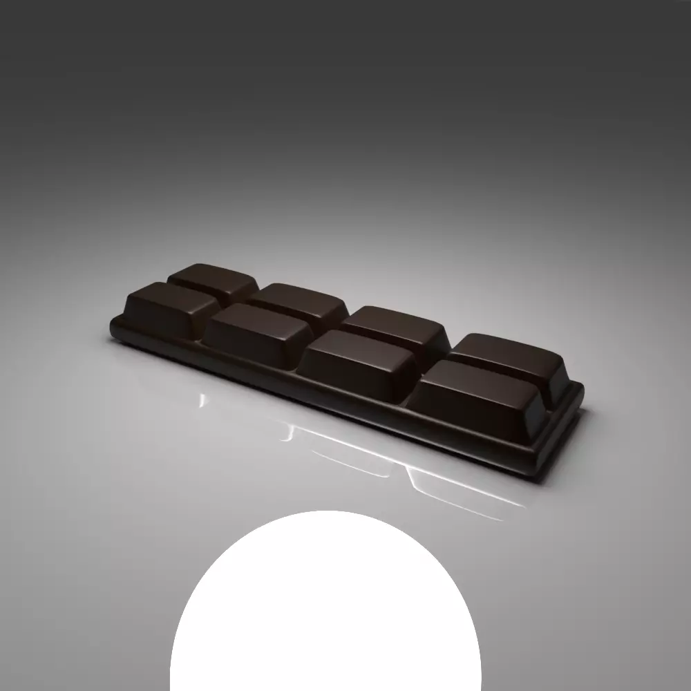 Dark Chocolate Bar 2 3D model