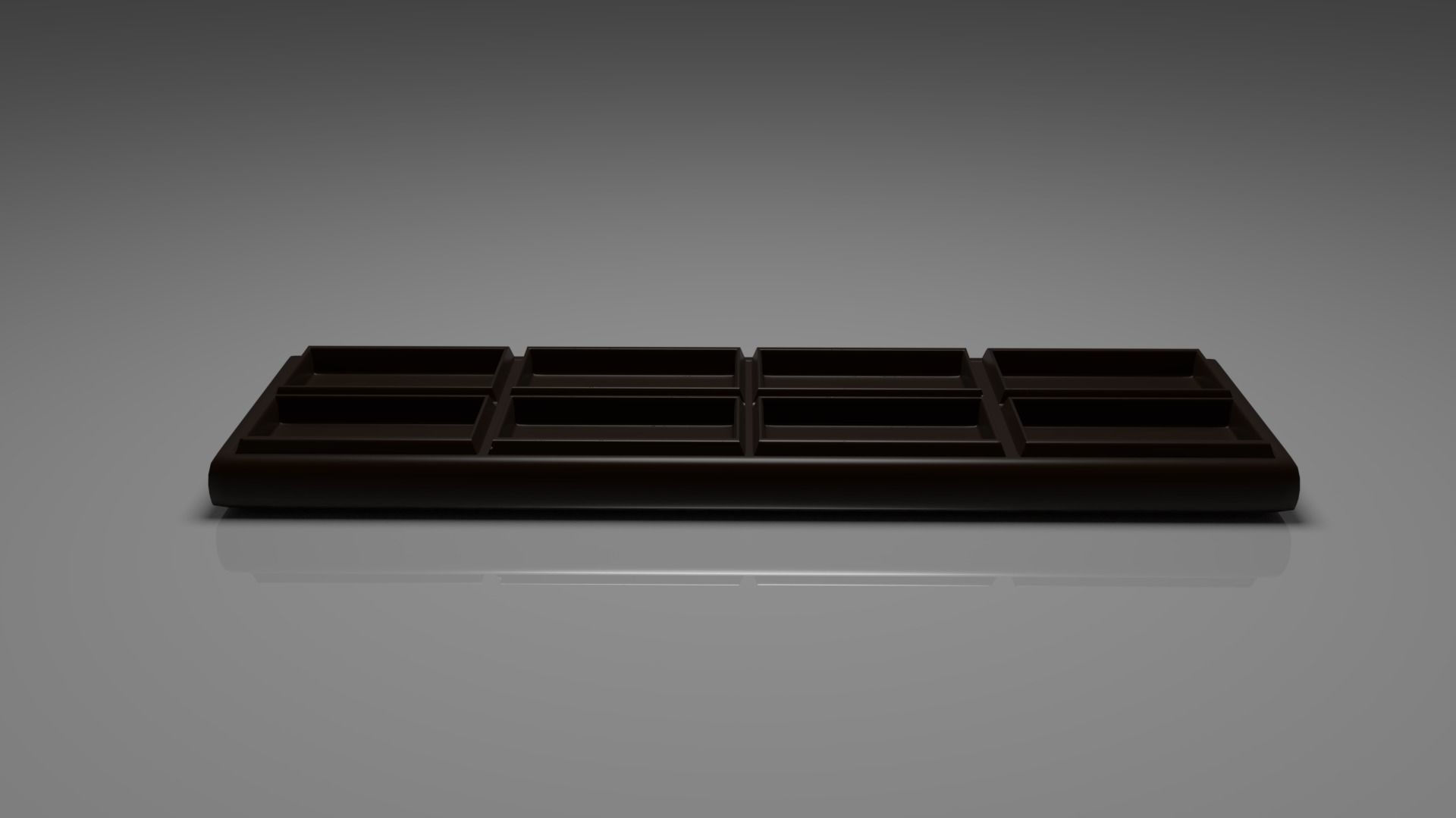 Dark Chocolate Bar 4 3D model_1