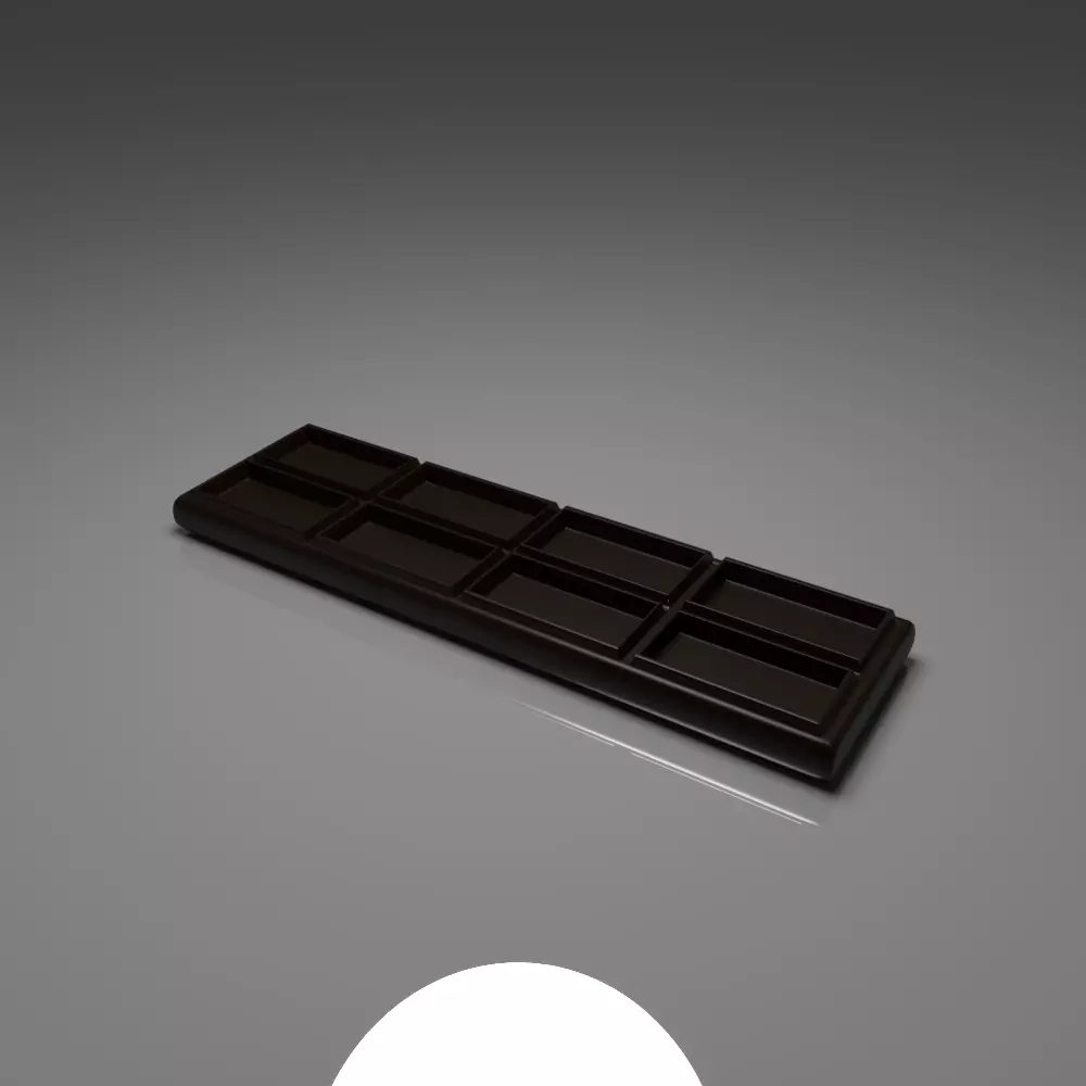 Dark Chocolate Bar 4 3D model_0