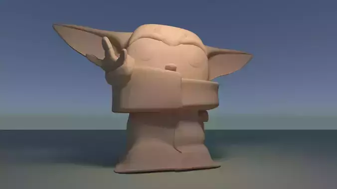 Custom Pop The Child Baby Alien Figure 3D Print DIY Model