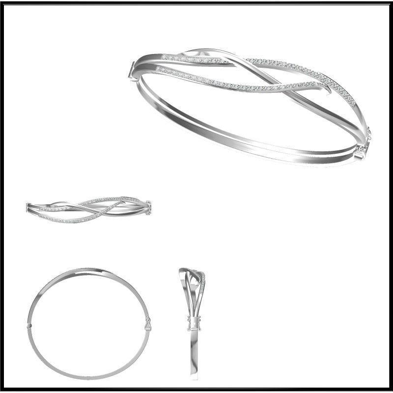 JCD Format bangle designs collection for jewelry 3D print model_52