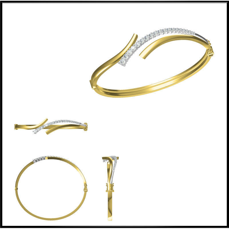 JCD Format bangle designs collection for jewelry 3D print model_25