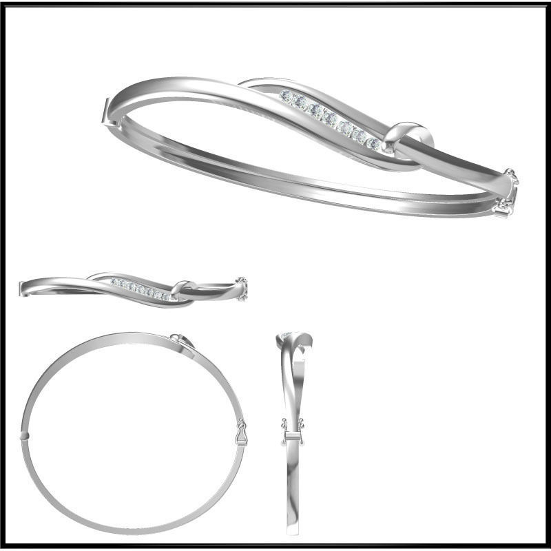 JCD Format bangle designs collection for jewelry 3D print model_44