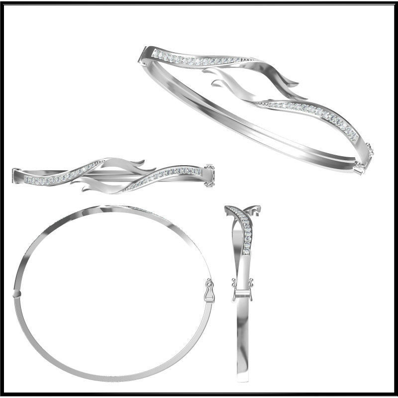JCD Format bangle designs collection for jewelry 3D print model_19