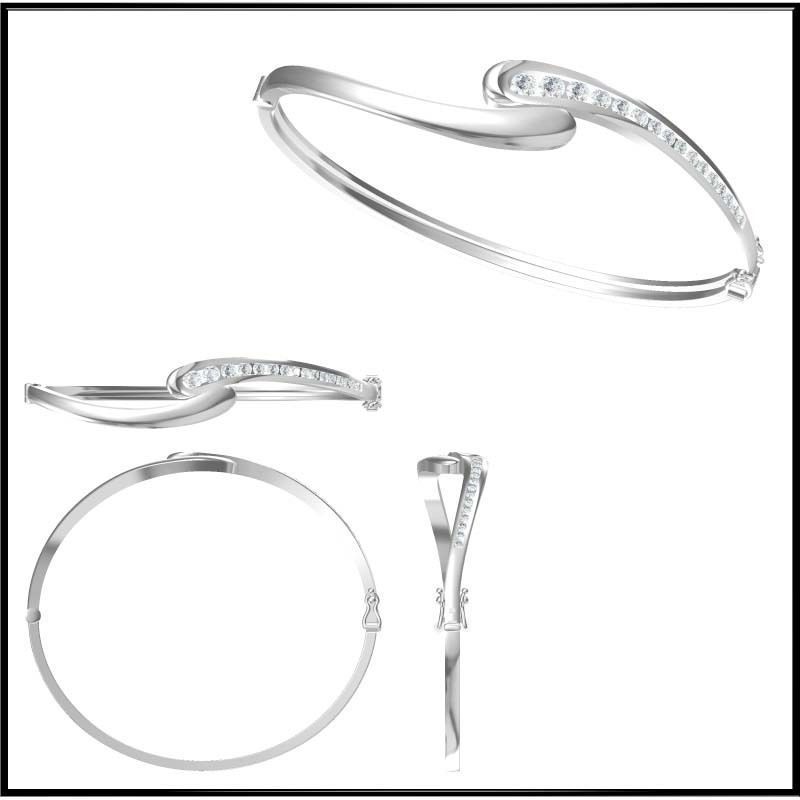 JCD Format bangle designs collection for jewelry 3D print model_26