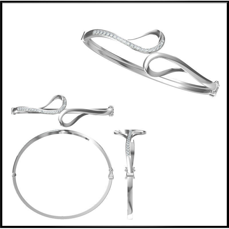 JCD Format bangle designs collection for jewelry 3D print model_15
