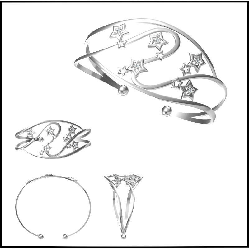 JCD Format bangle designs collection for jewelry 3D print model_32