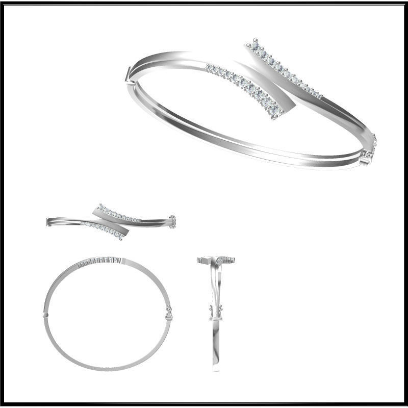 JCD Format bangle designs collection for jewelry 3D print model_22