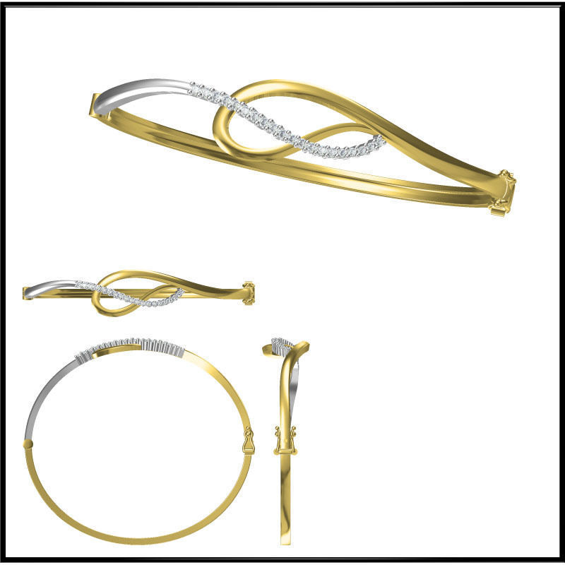 JCD Format bangle designs collection for jewelry 3D print model_43