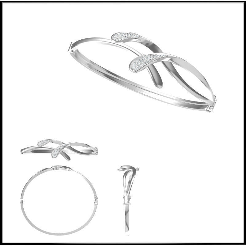 JCD Format bangle designs collection for jewelry 3D print model_8