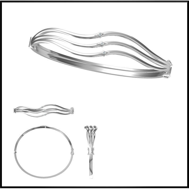 JCD Format bangle designs collection for jewelry 3D print model_37