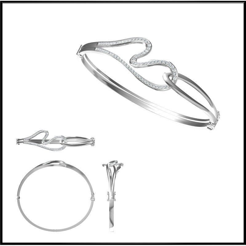 JCD Format bangle designs collection for jewelry 3D print model_45