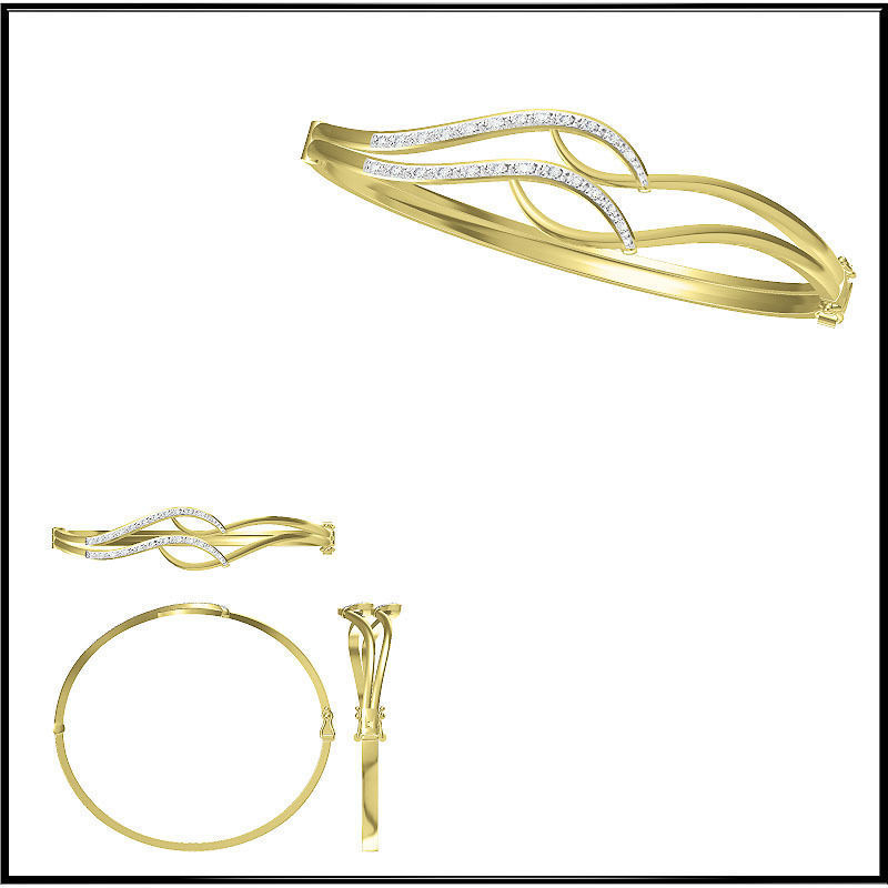 JCD Format bangle designs collection for jewelry 3D print model_53