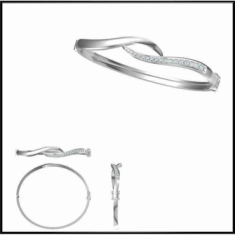 JCD Format bangle designs collection for jewelry 3D print model_24