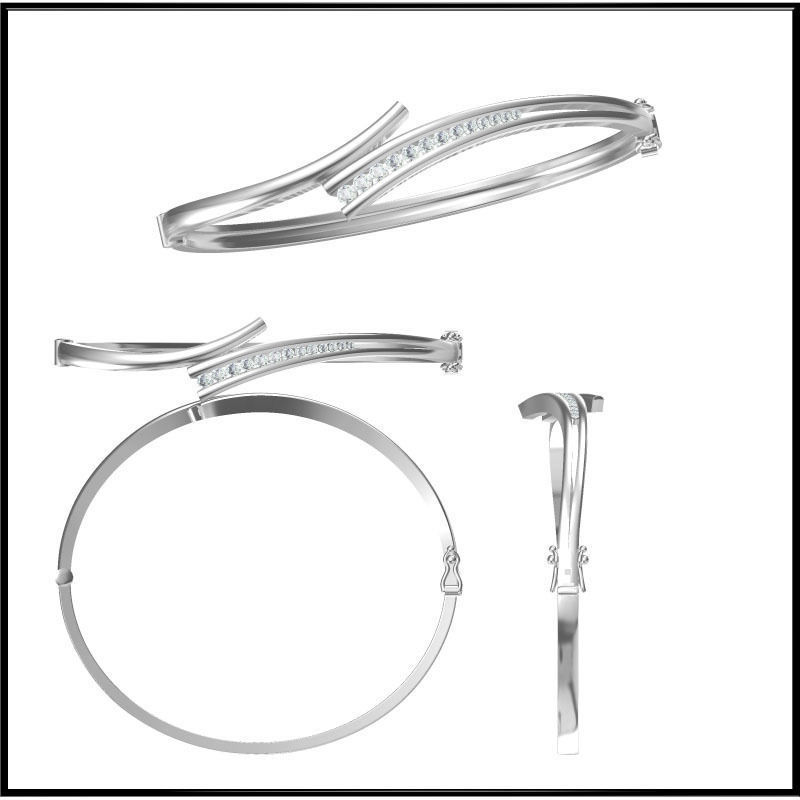 JCD Format bangle designs collection for jewelry 3D print model_16