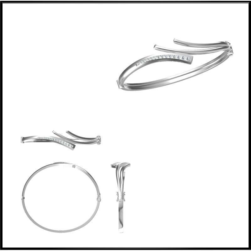 JCD Format bangle designs collection for jewelry 3D print model_31