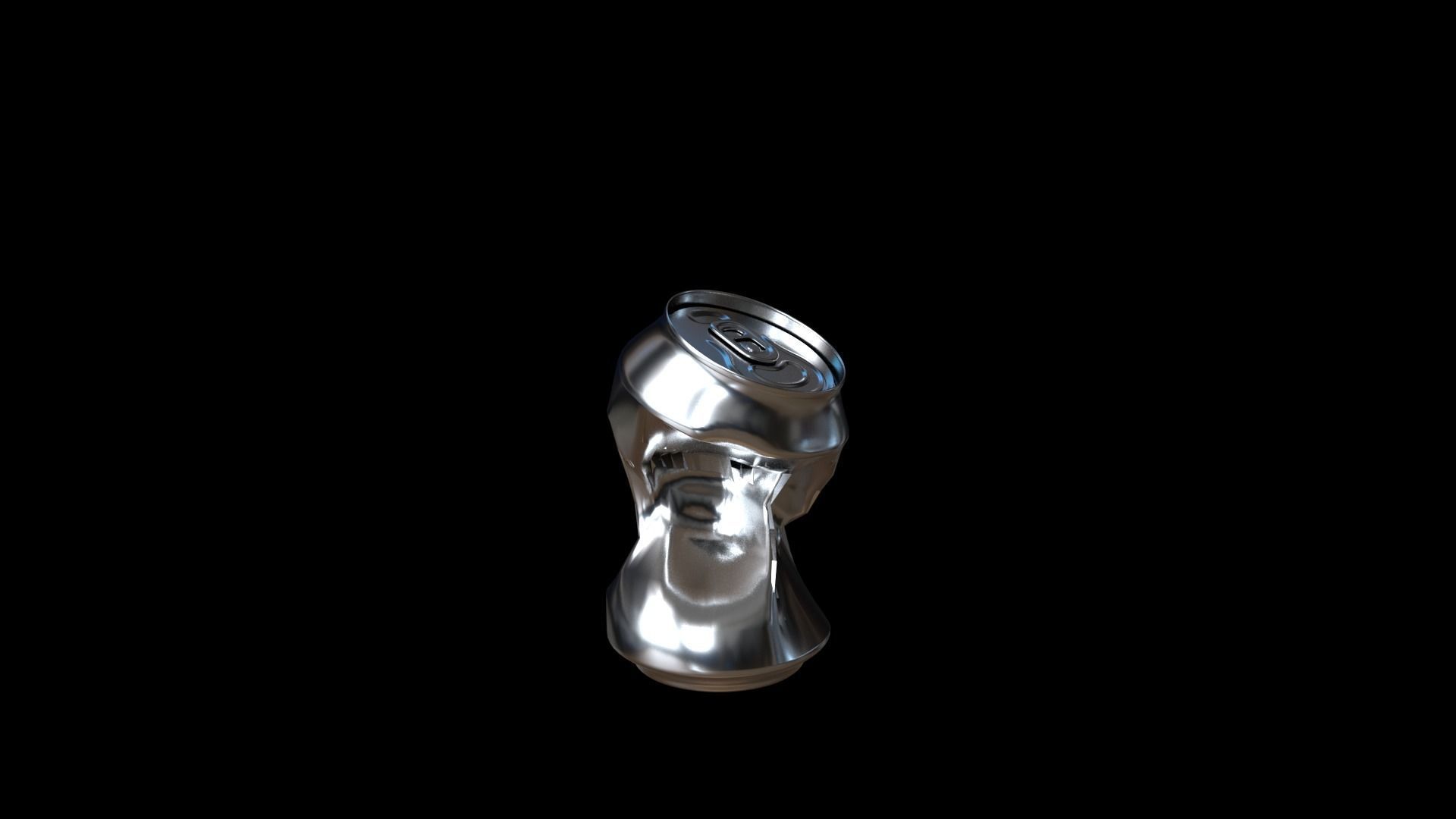 Distorted Can 3D model_2