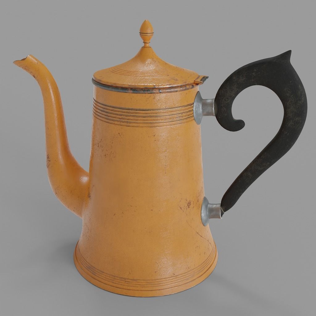 Vintage Coffee Pot 001 3D model_1