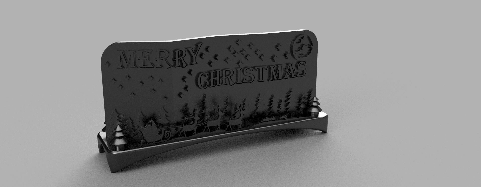 Christmas and New Year installation in the form of a desk stand 3D print model