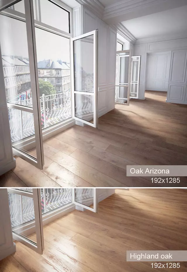 Wooden floor 3D model_0