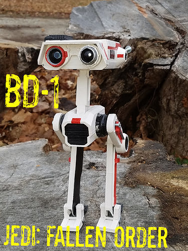BD-1 Star Wars Droid Retrograde Fan Art Model 3D model