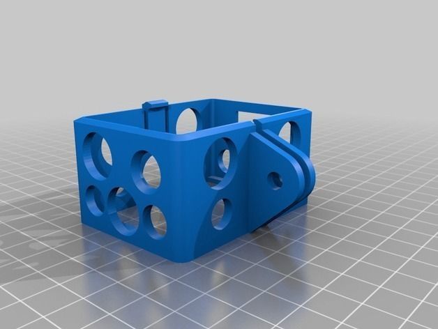 GoPro Hero 4 BacPac Frame - Dual Extrusion 3D print model_5