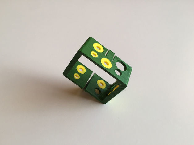 GoPro Hero 4 BacPac Frame - Dual Extrusion 3D print model_4