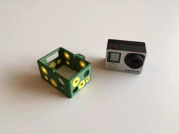 GoPro Hero 4 BacPac Frame - Dual Extrusion 3D print model_0