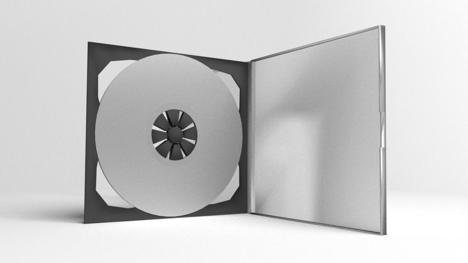 Double CD Case 3D model_3