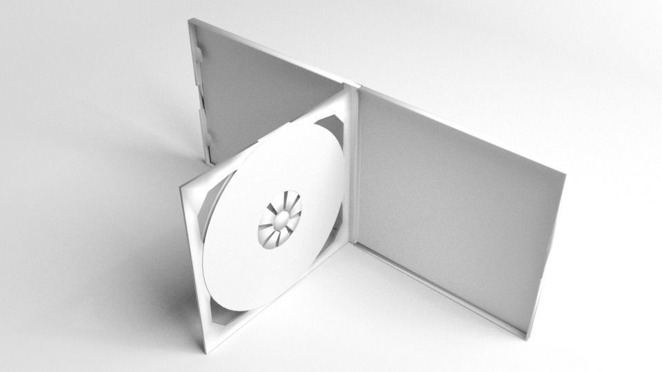 Double CD Case 3D model_4