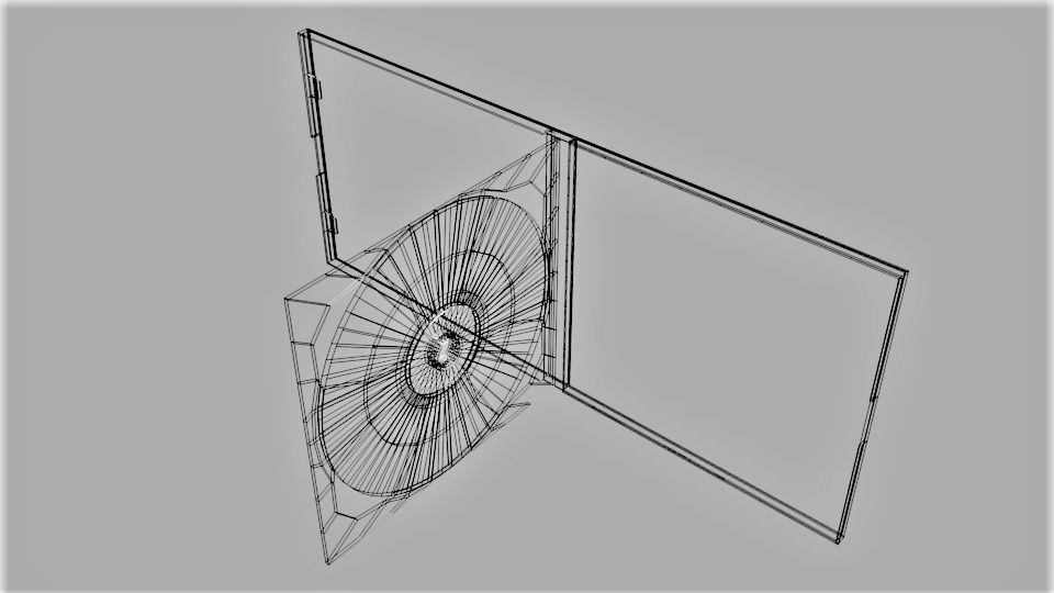 Double CD Case 3D model_5