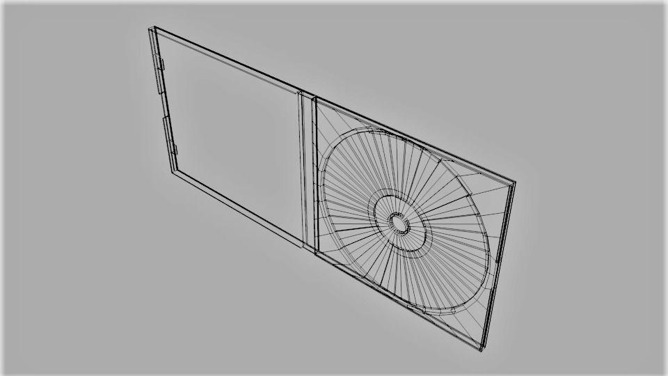 Single CD Case 3D model_5