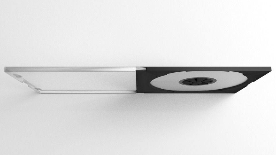 Single CD Case 3D model_2