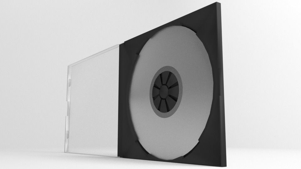 Single CD Case 3D model_3