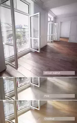 Wooden floor 3D model