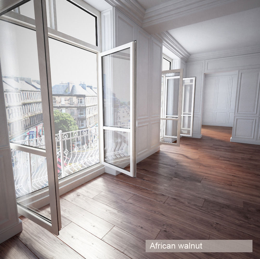 Wooden floor 3D model_3