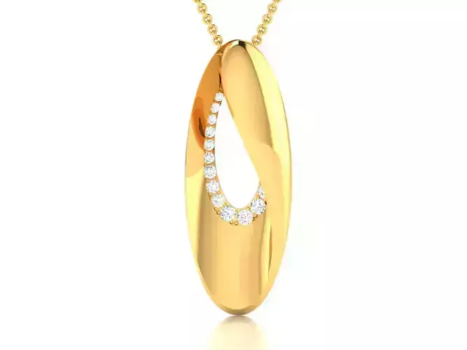 Women pendant 3dm render detail