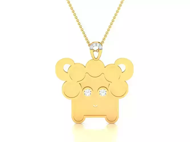 Kids pendant 3dm render detail